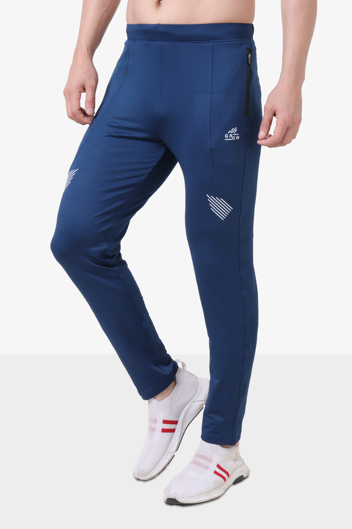 Brick Jacquard Polyester Spandex Lower Classic Blue