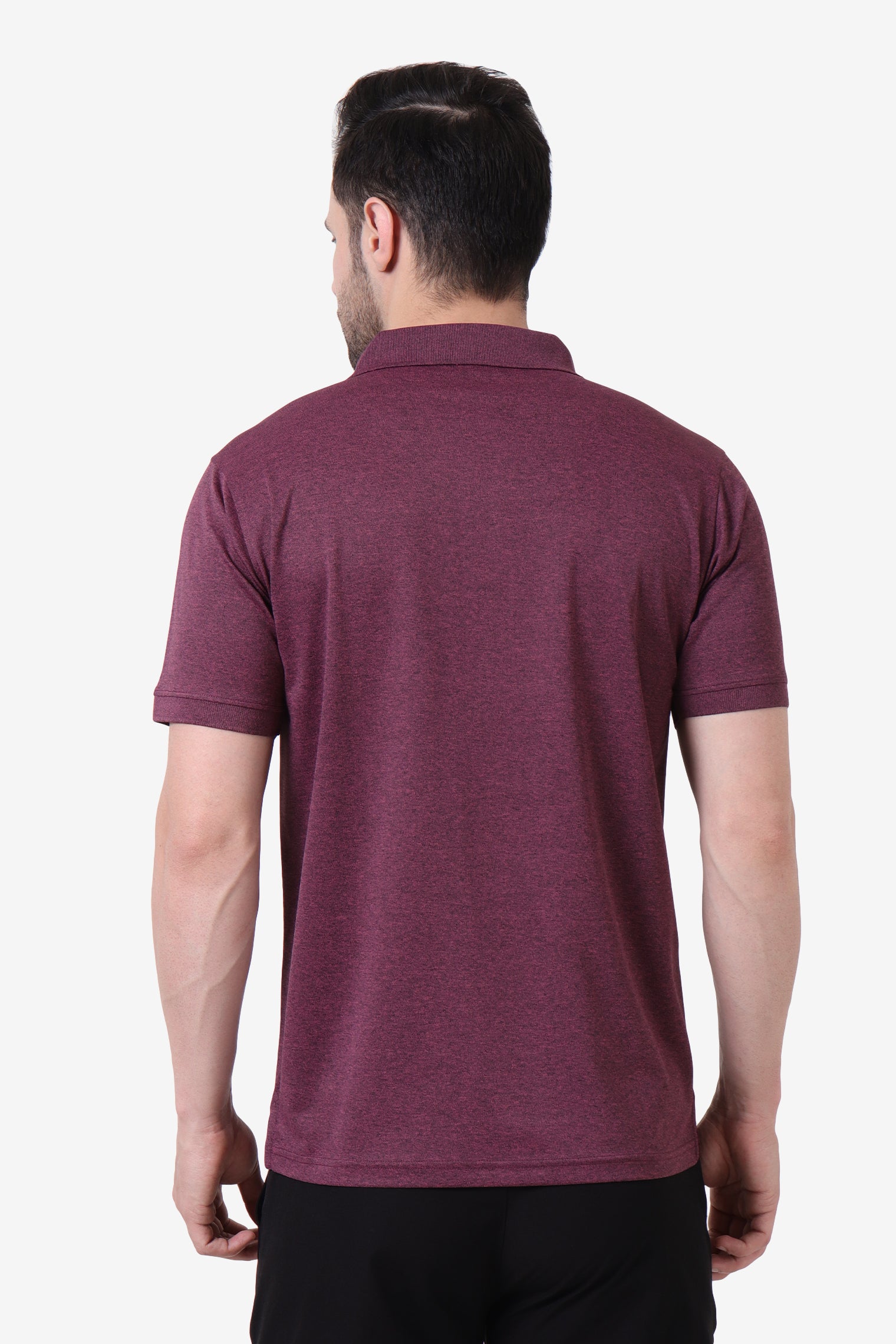 Melange Polo T-Shirt Mulberry