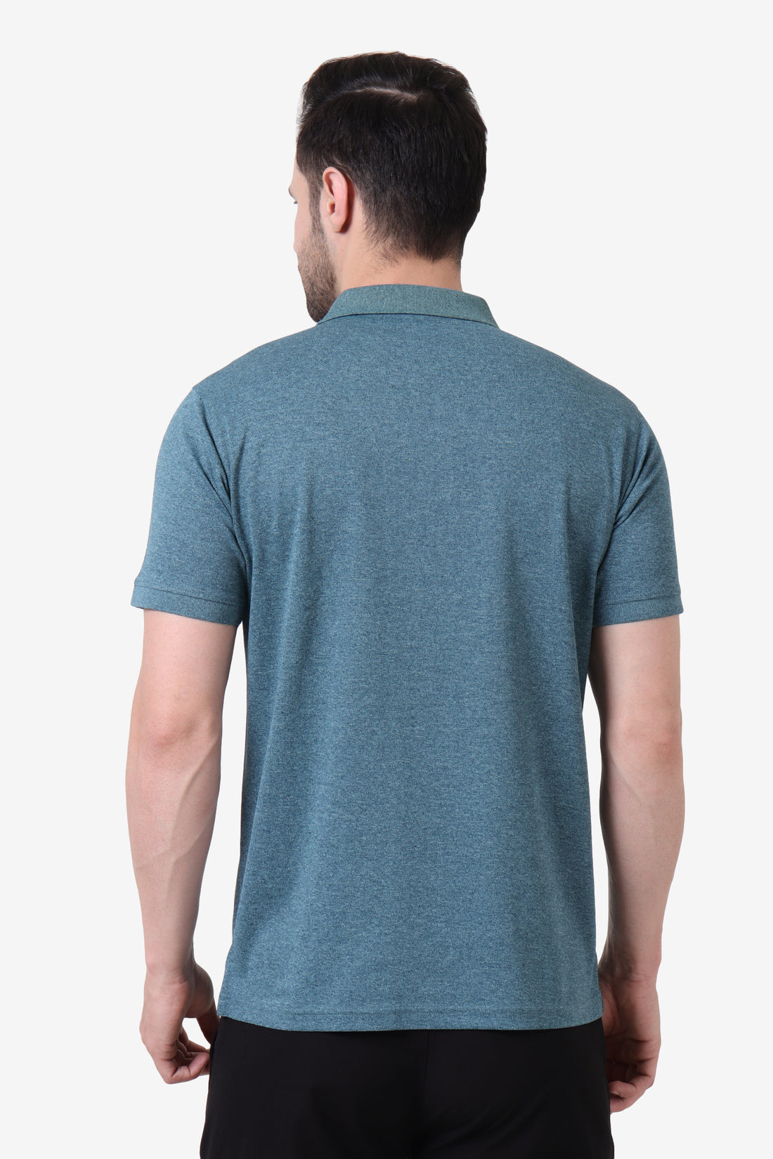 Melange Polo T-Shirt Sea Green