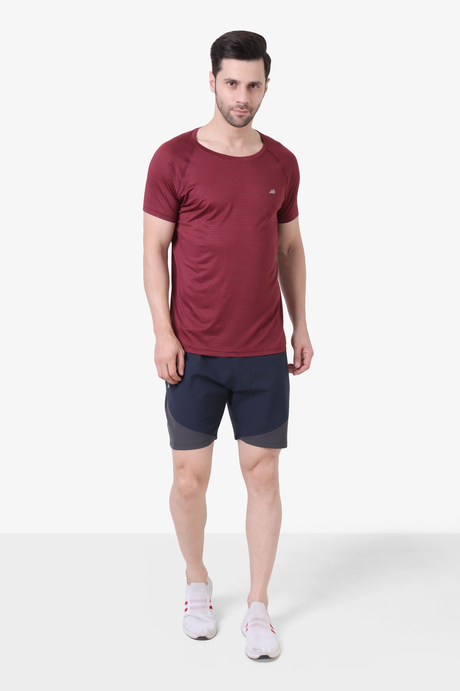 Raglan Sleeve High Performance T-shirt Maroon