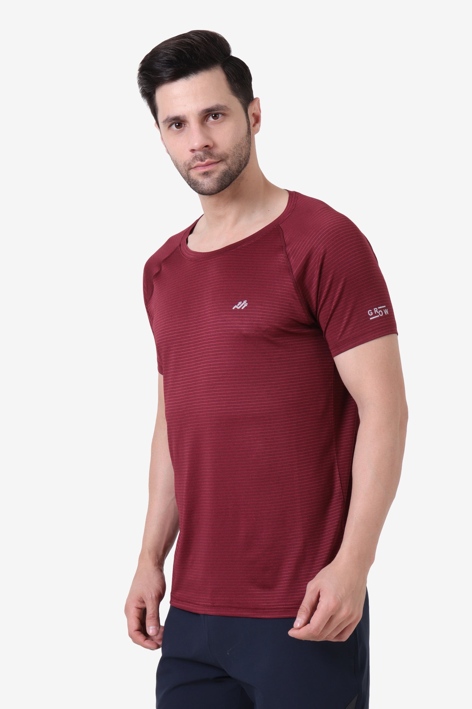 Raglan Sleeve High Performance T-shirt Maroon