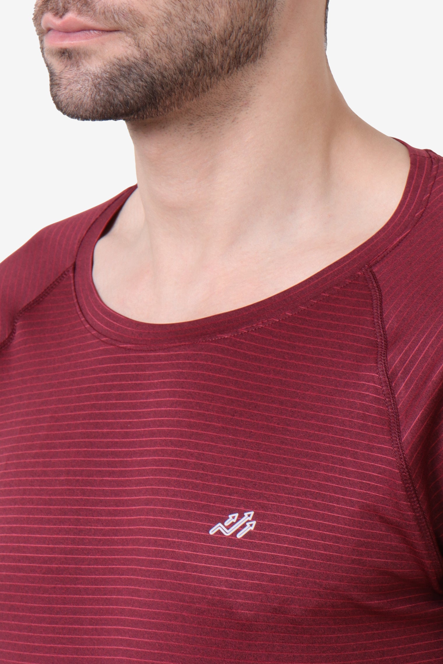 Raglan Sleeve High Performance T-shirt Maroon