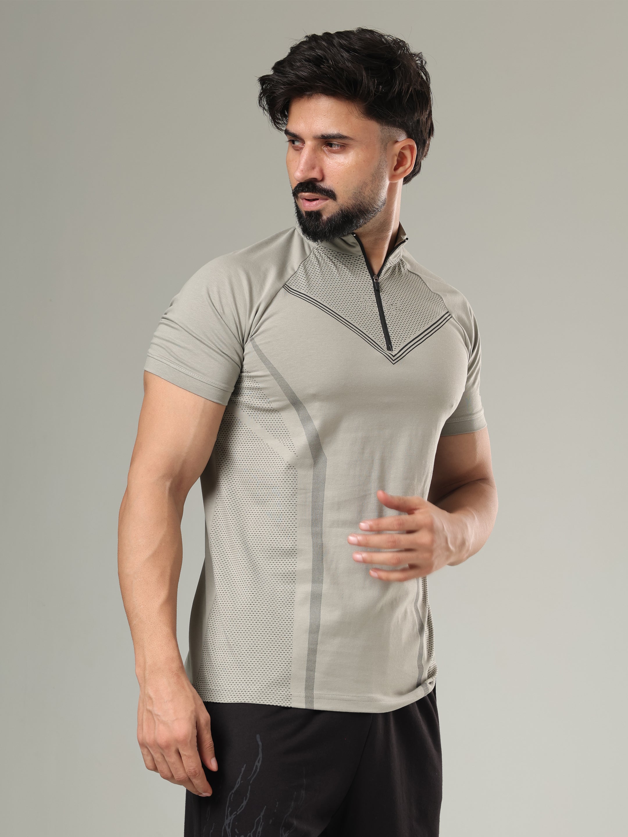 Grow Coreflex Quarter Zip Light Grey