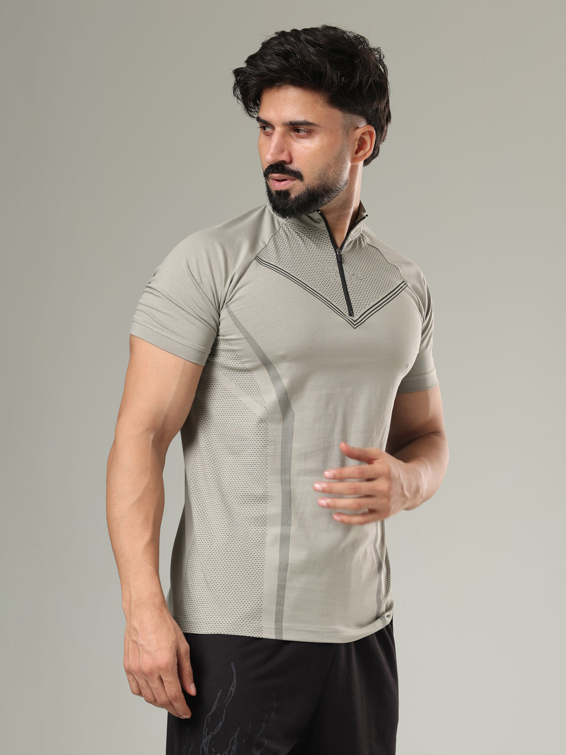 Grow Coreflex Quarter Zip Light Grey