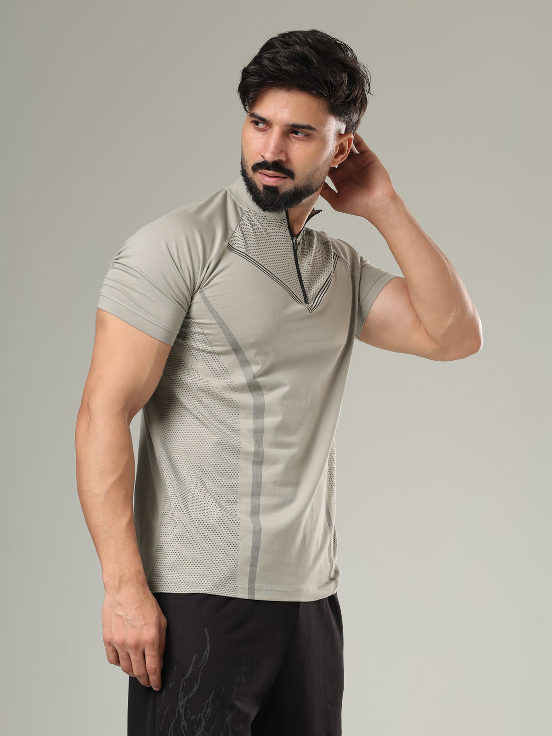 Grow Coreflex Quarter Zip Light Grey