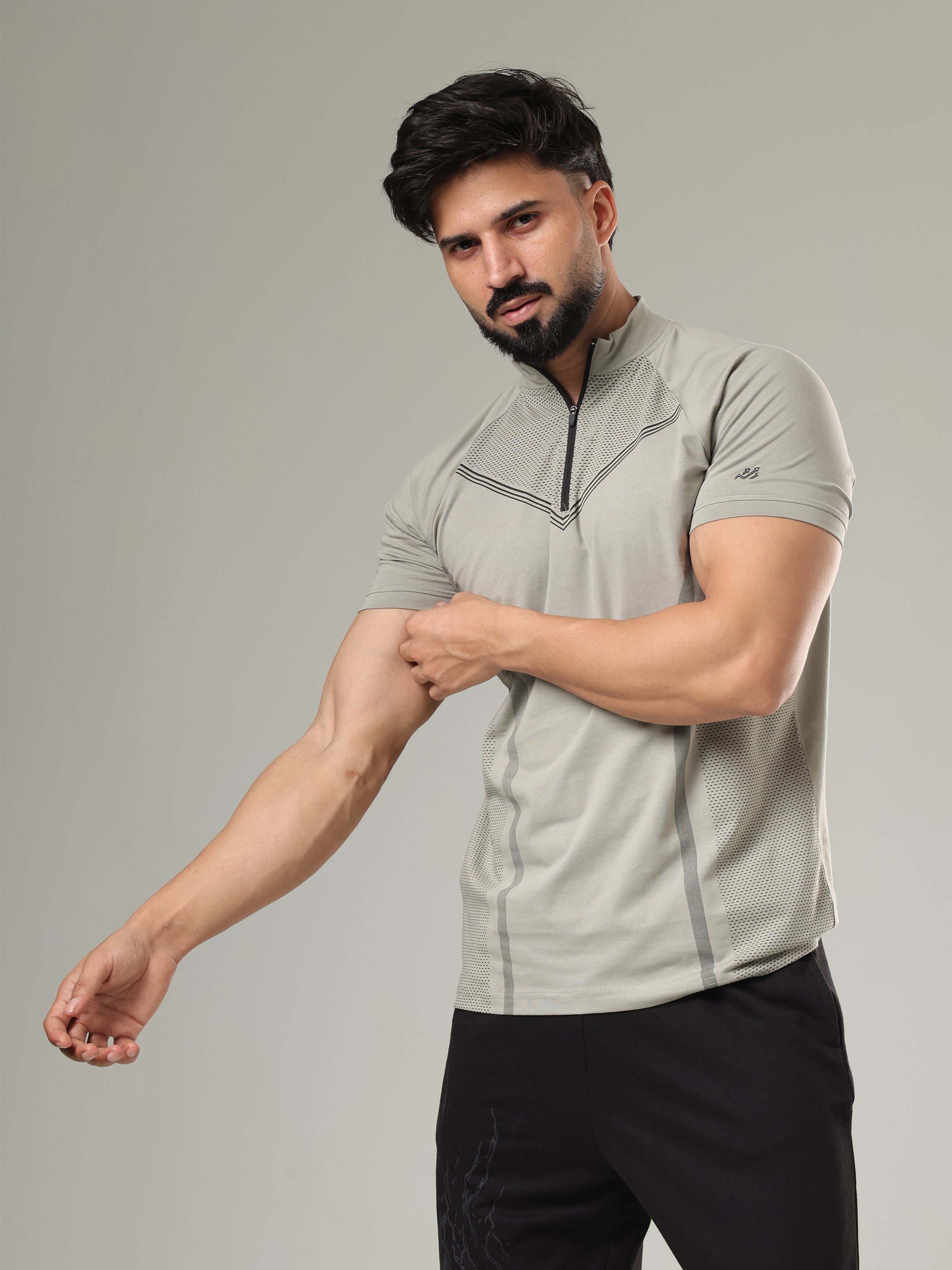 Grow Coreflex Quarter Zip Light Grey