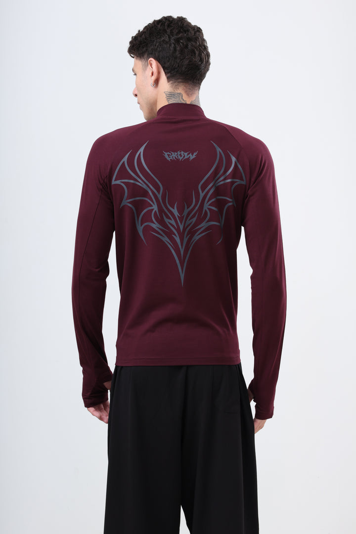 Quarter Zip T-Shirt (Cotton Feel)