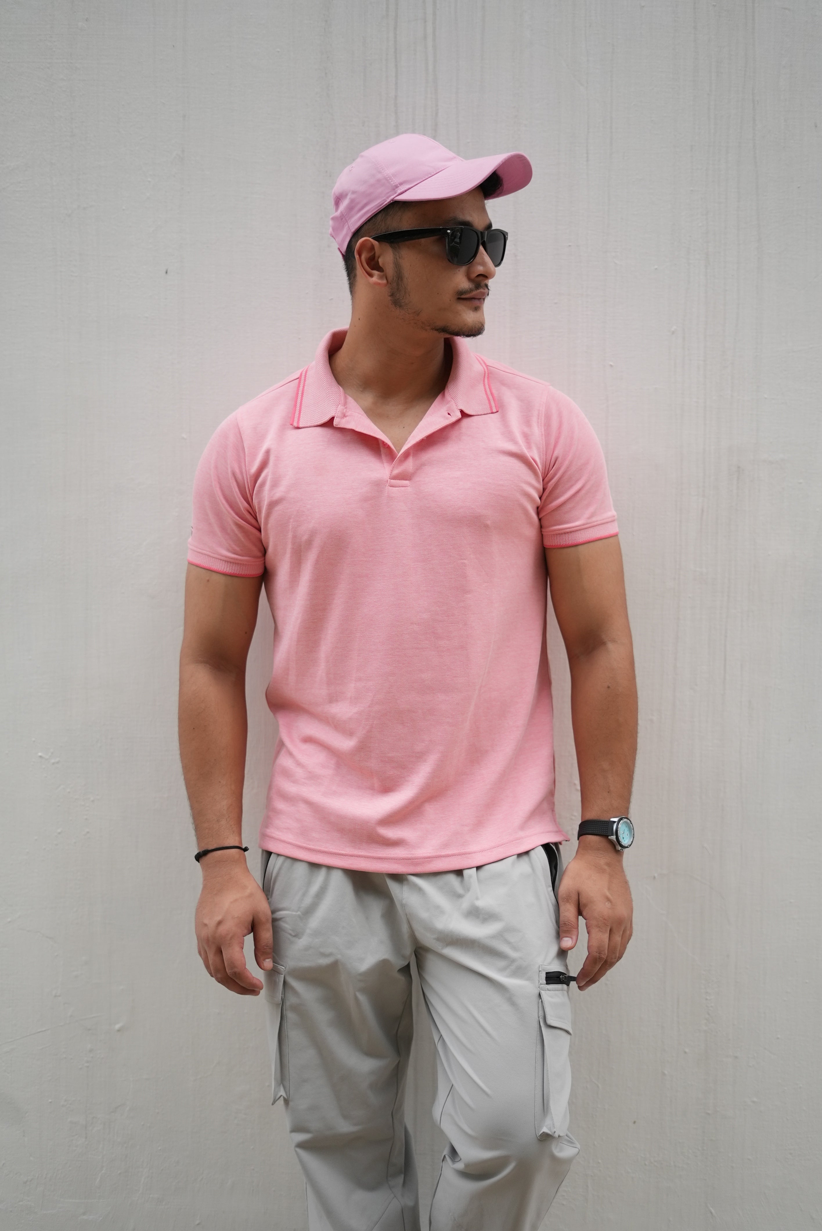 Premium Polo T-shirt Peach