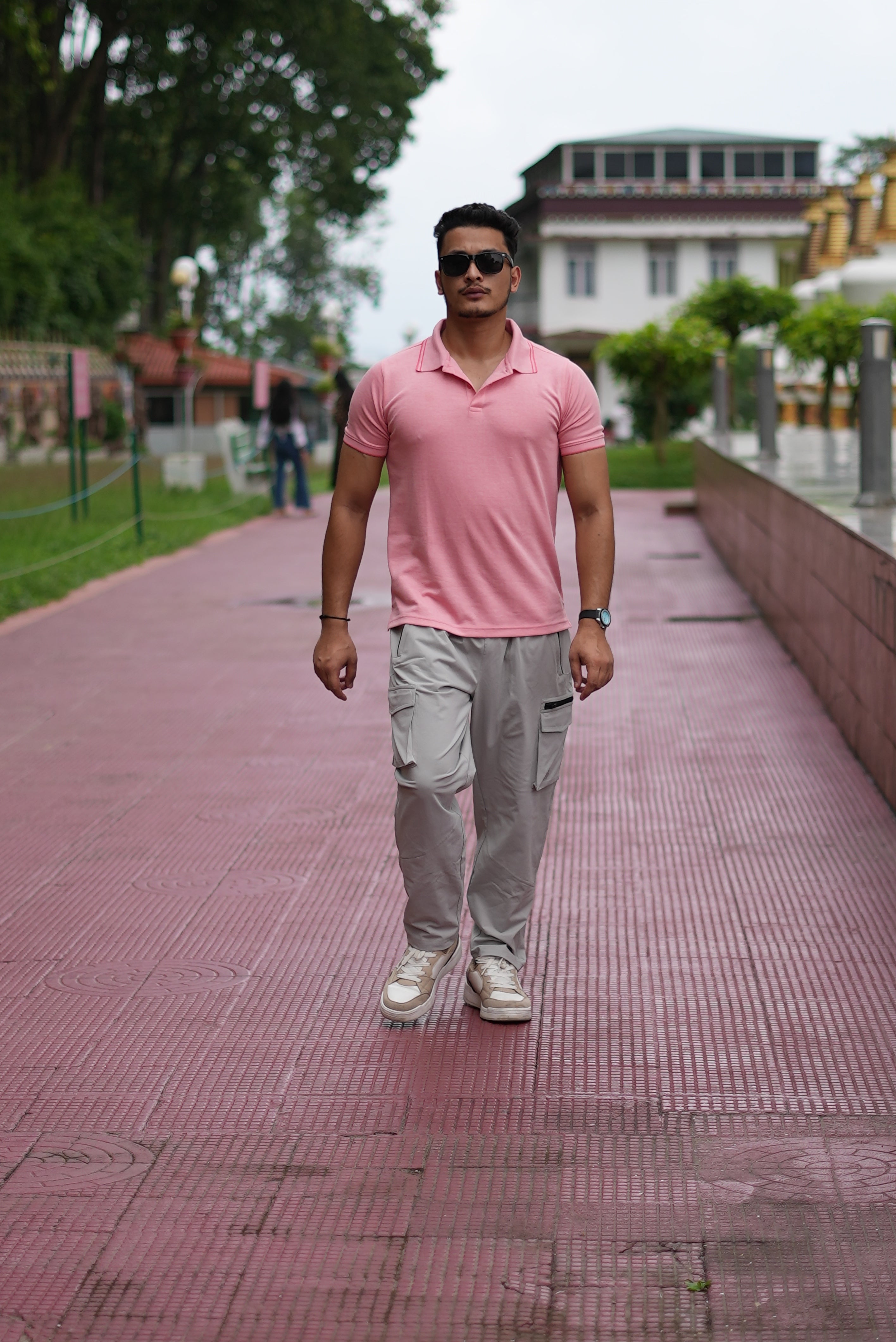 GROW Relax cargo Joggers Light Grey