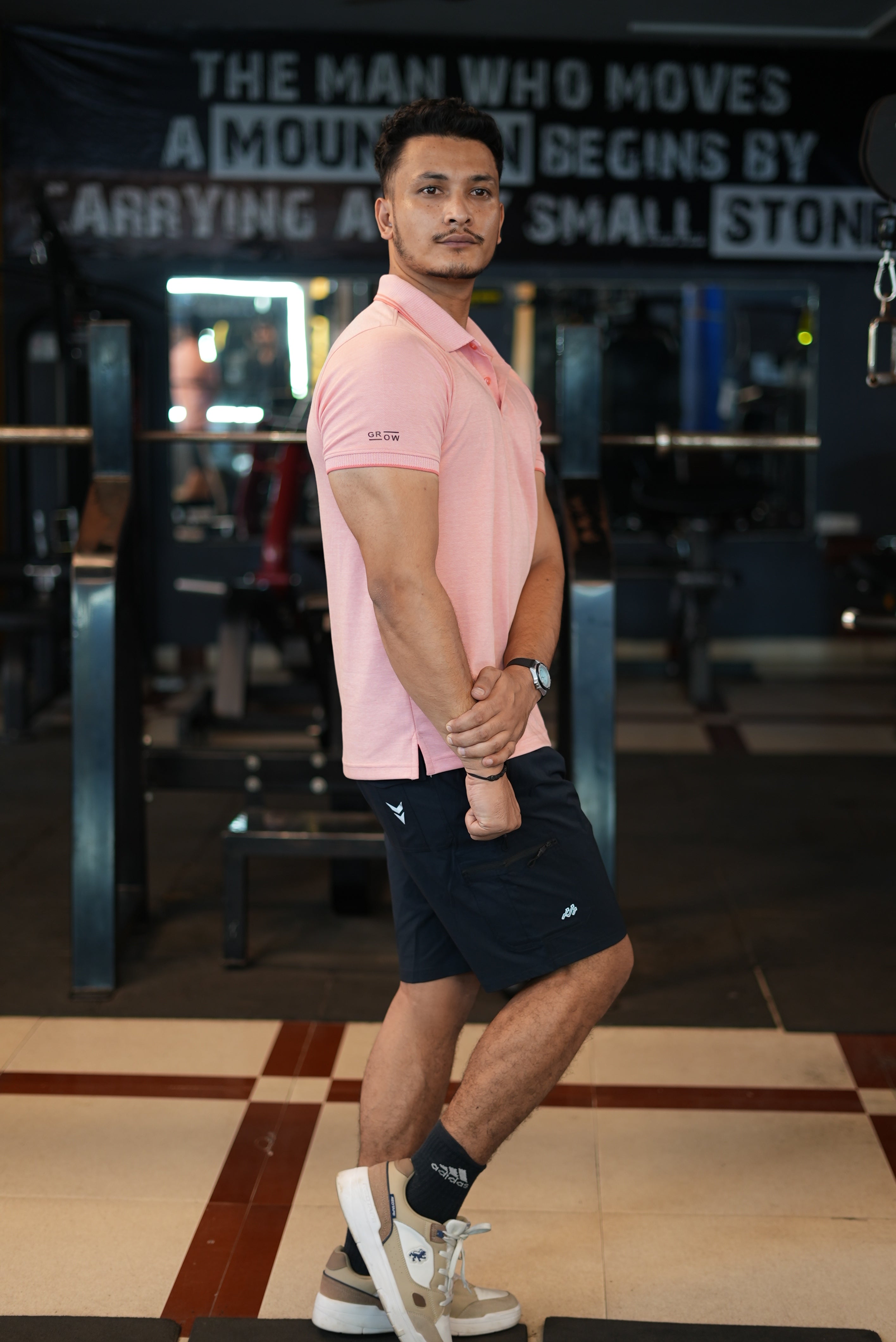 Elasto Cargo Shorts Black