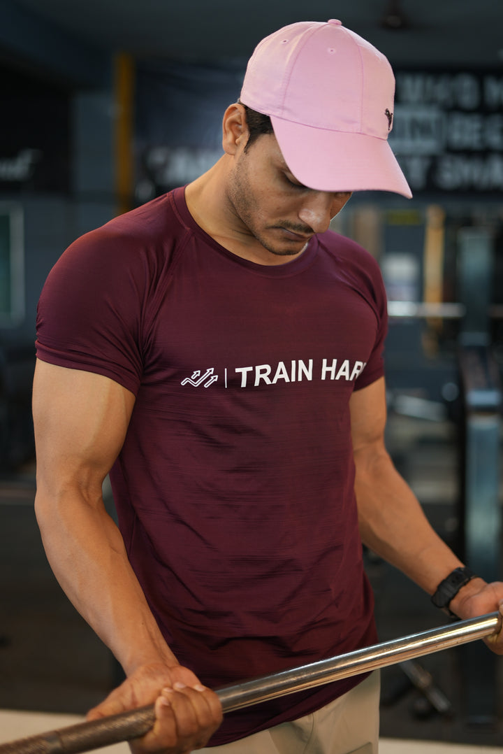 High Performance Training T-Shirt Maroon