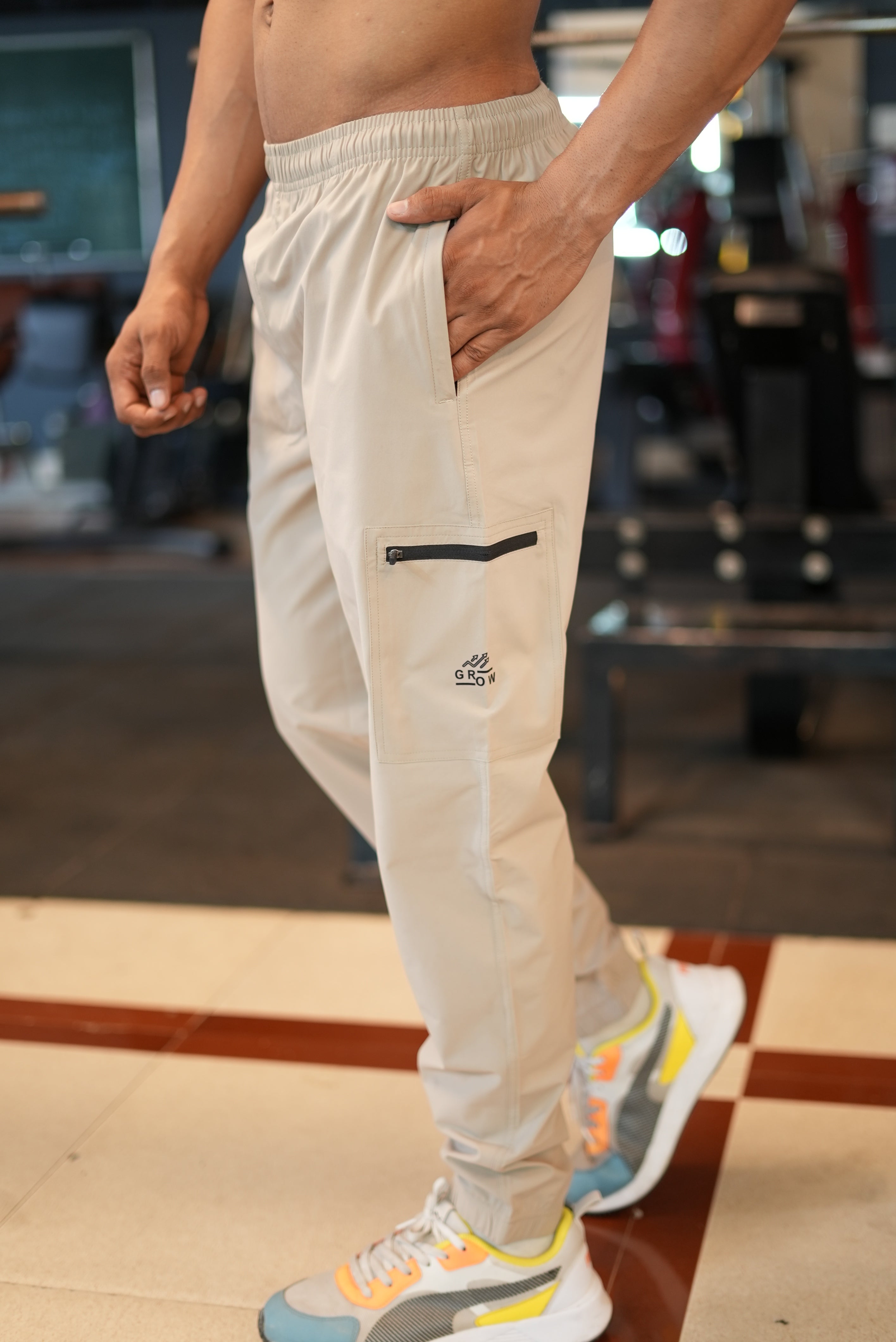 Ultra-Light Cargo Pants Light Grey