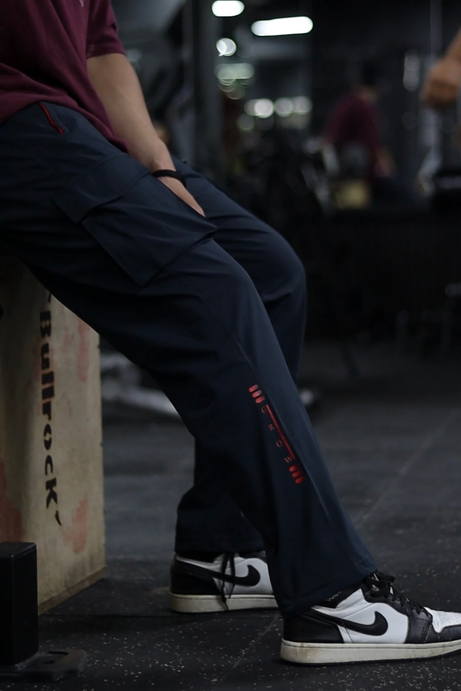 Grow Relax cargo Joggers Navy