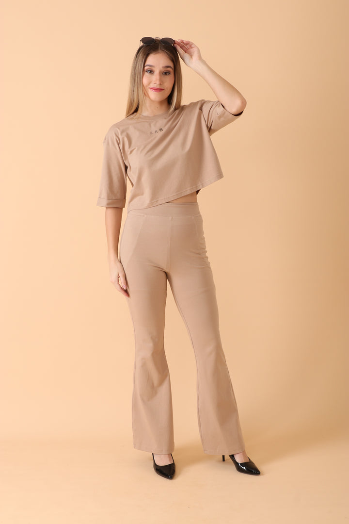 GROW Lounge Luxe Co-ord Set Beige Beauty