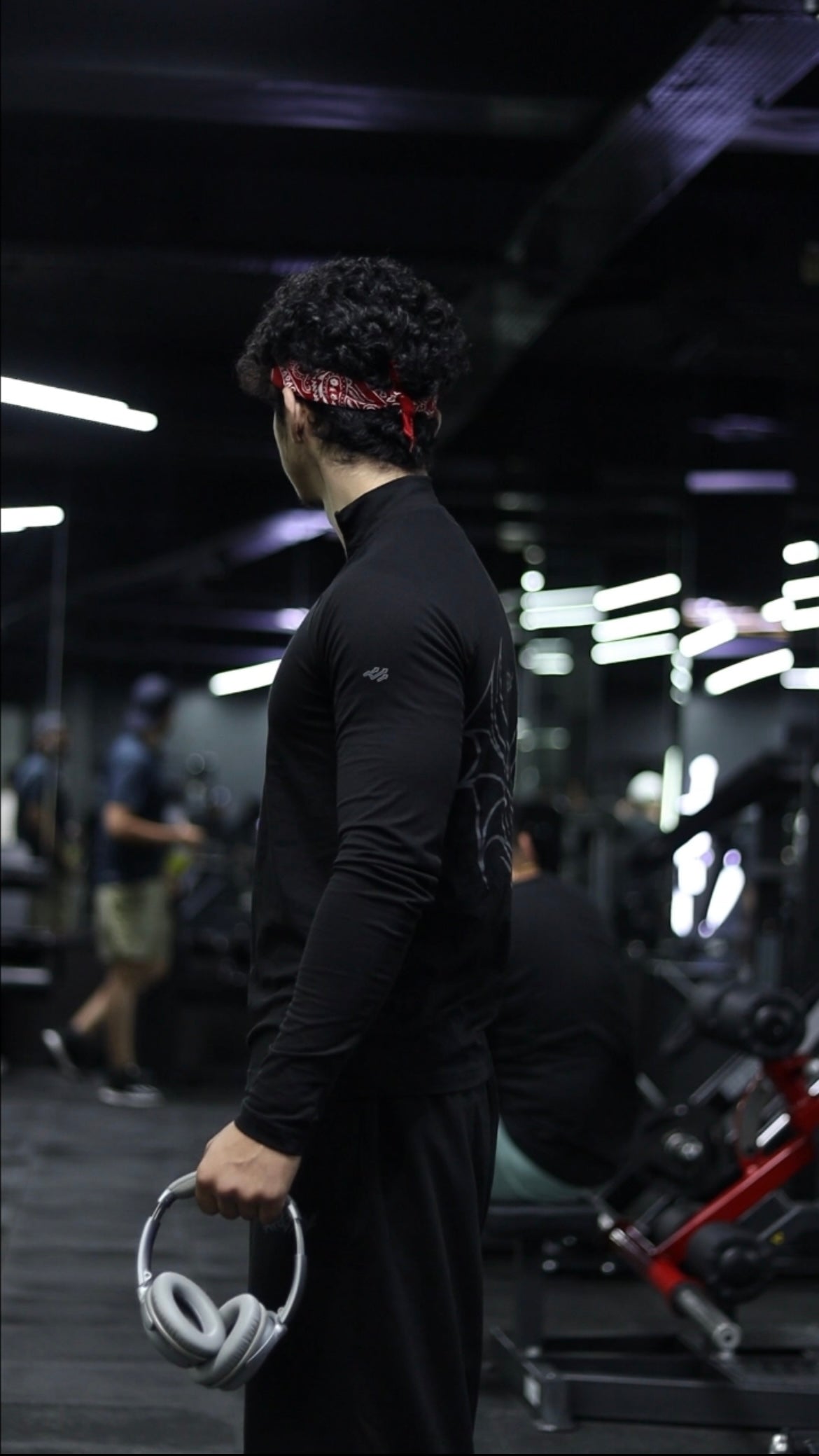 Quarter Zip T-Shirt (Cotton Feel) Black