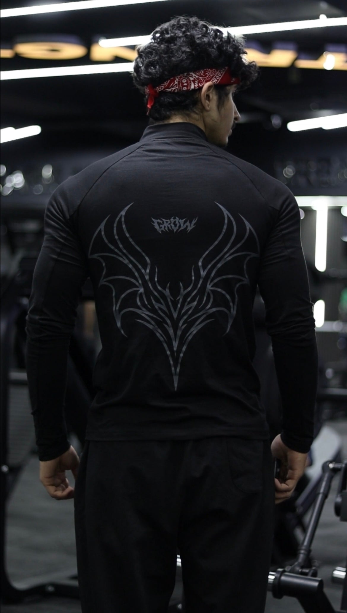 Quarter Zip T-Shirt (Cotton Feel) Black