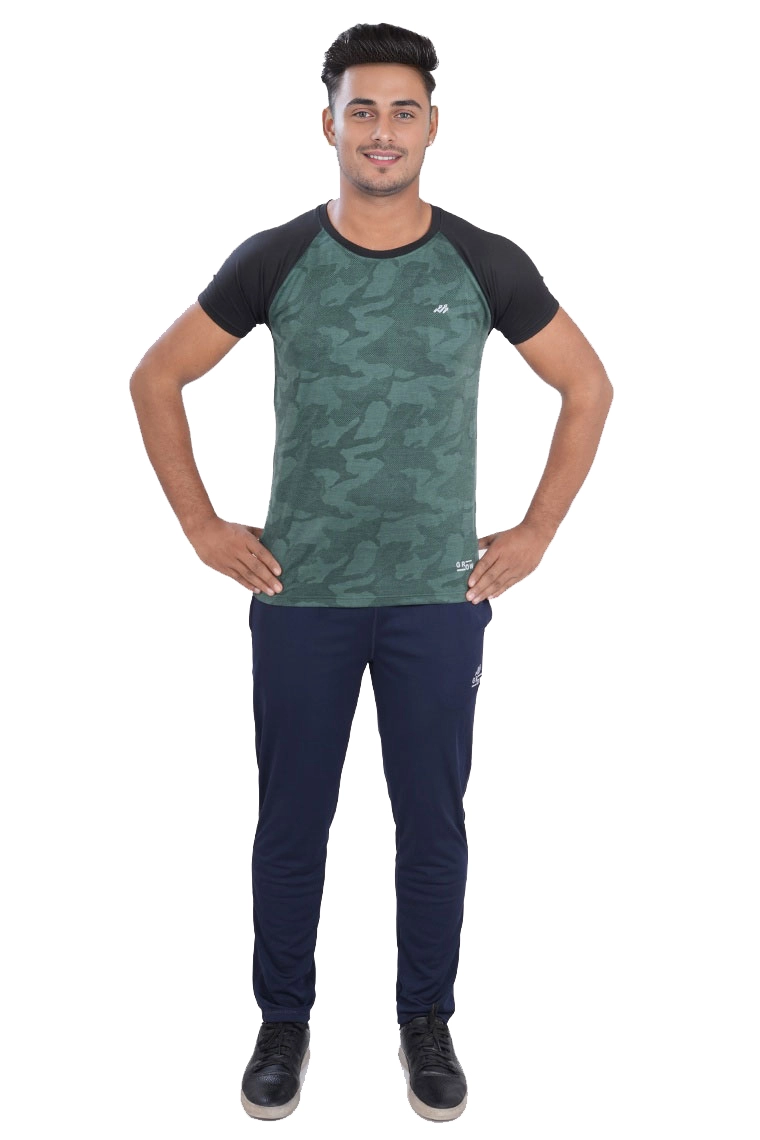 buy-online-Men-Active-Wear-Tshirt--Green-Black-(2)